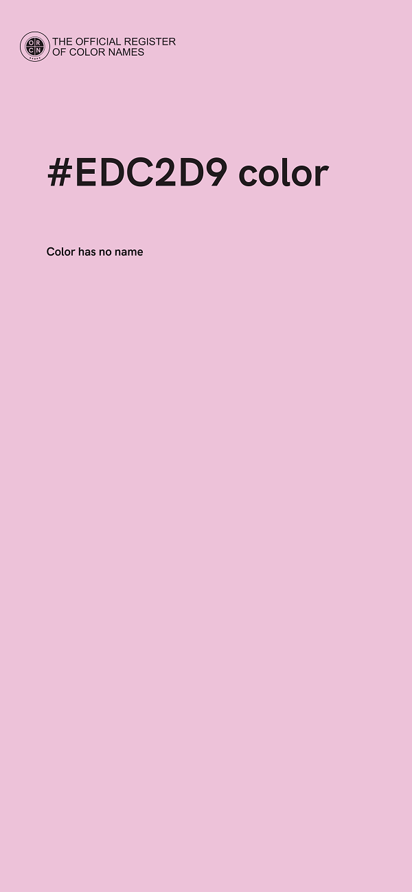 #EDC2D9 color image