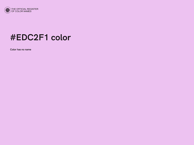 #EDC2F1 color image