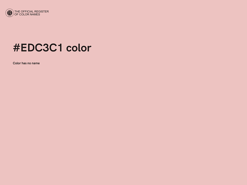 #EDC3C1 color image