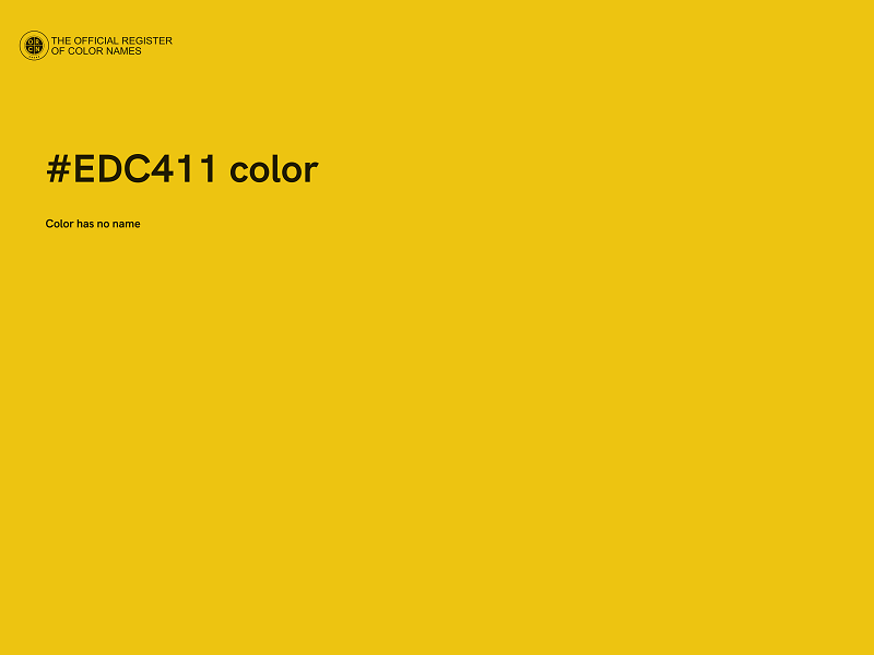 #EDC411 color image