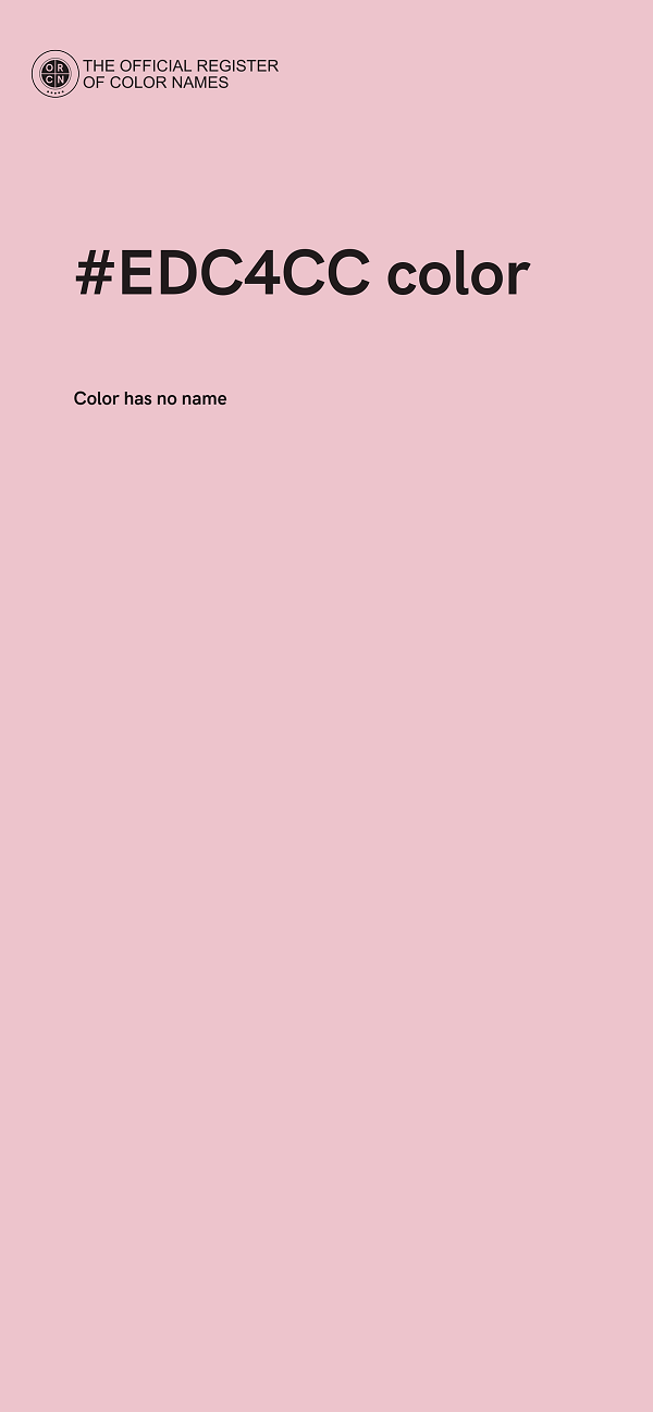#EDC4CC color image
