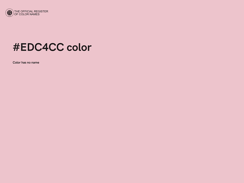#EDC4CC color image