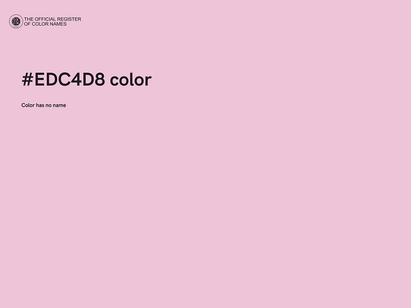 #EDC4D8 color image