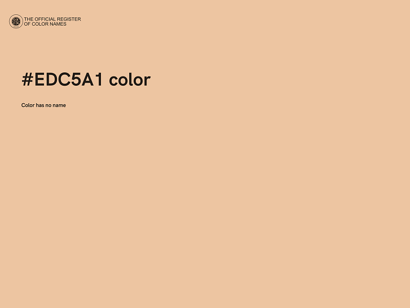 #EDC5A1 color image