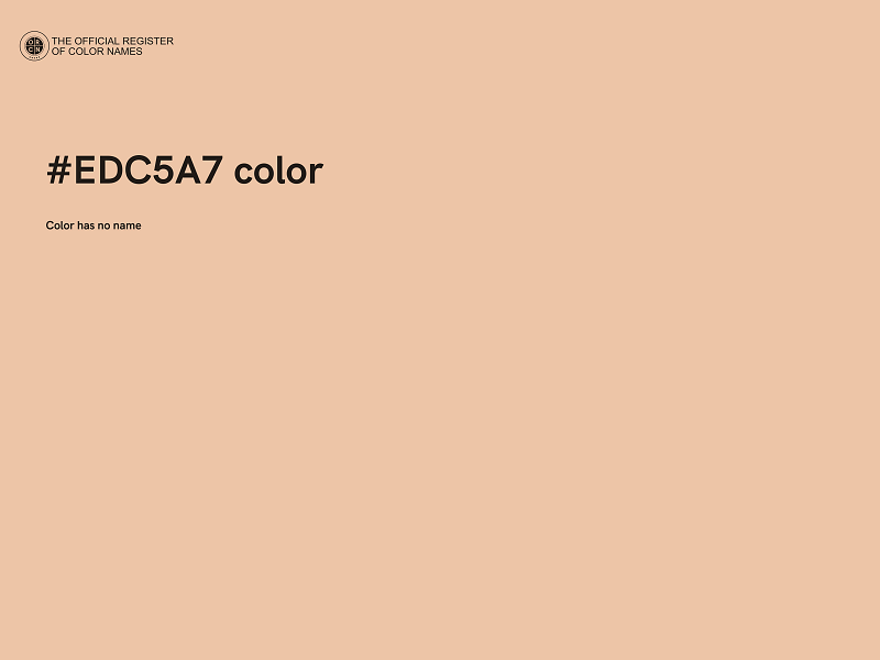 #EDC5A7 color image