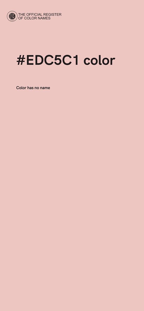 #EDC5C1 color image