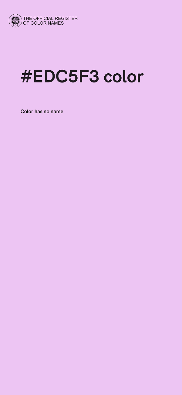 #EDC5F3 color image