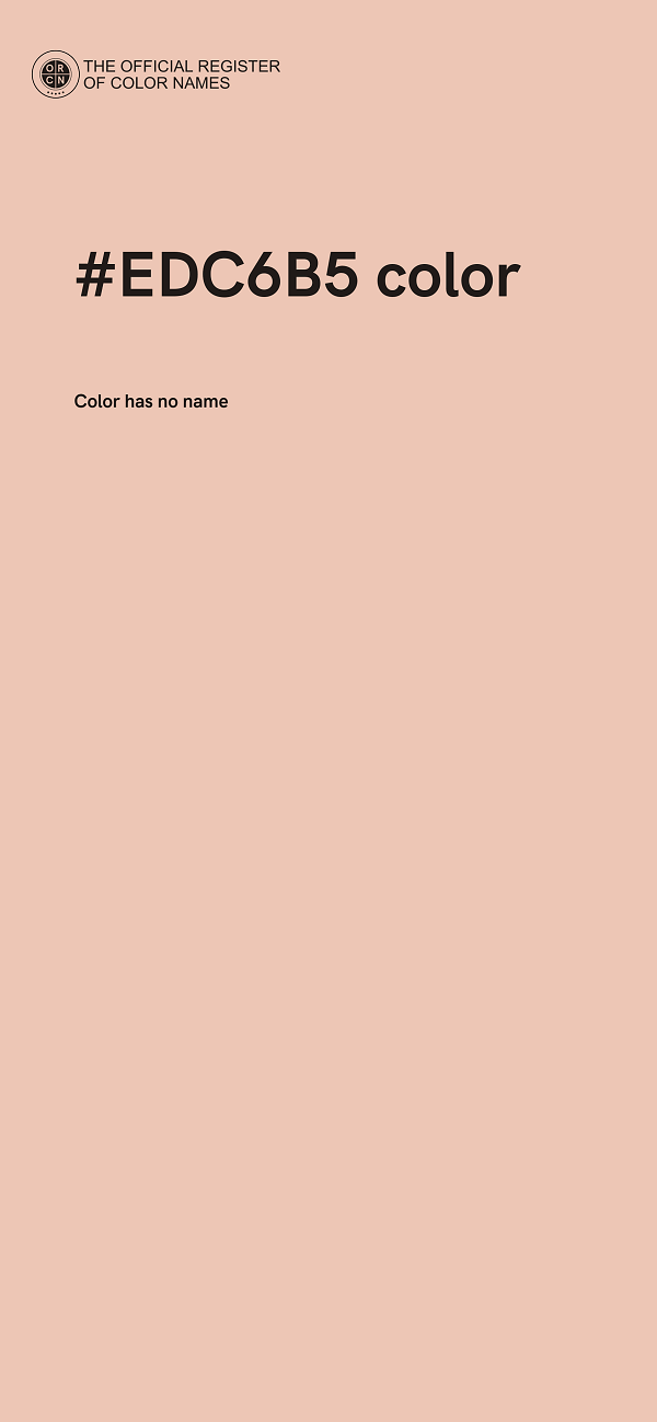 #EDC6B5 color image
