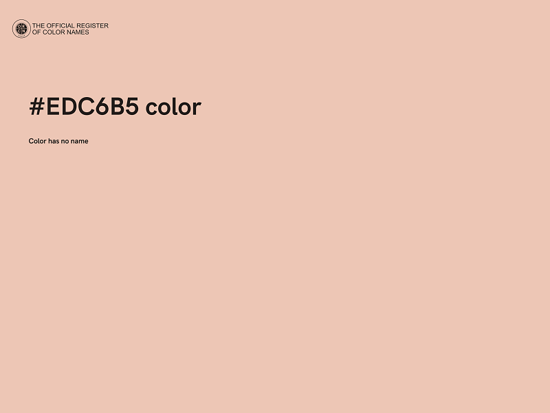 #EDC6B5 color image