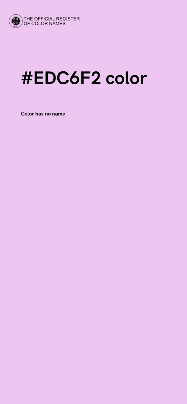 #EDC6F2 color image