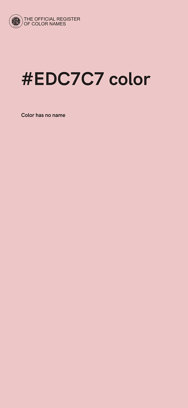 #EDC7C7 color image