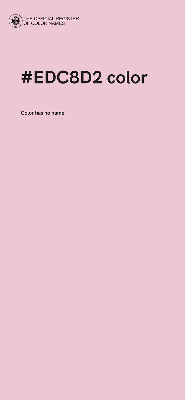#EDC8D2 color image