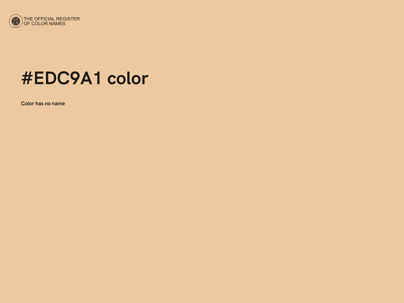 #EDC9A1 color image