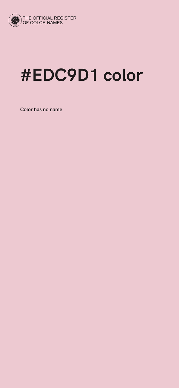 #EDC9D1 color image