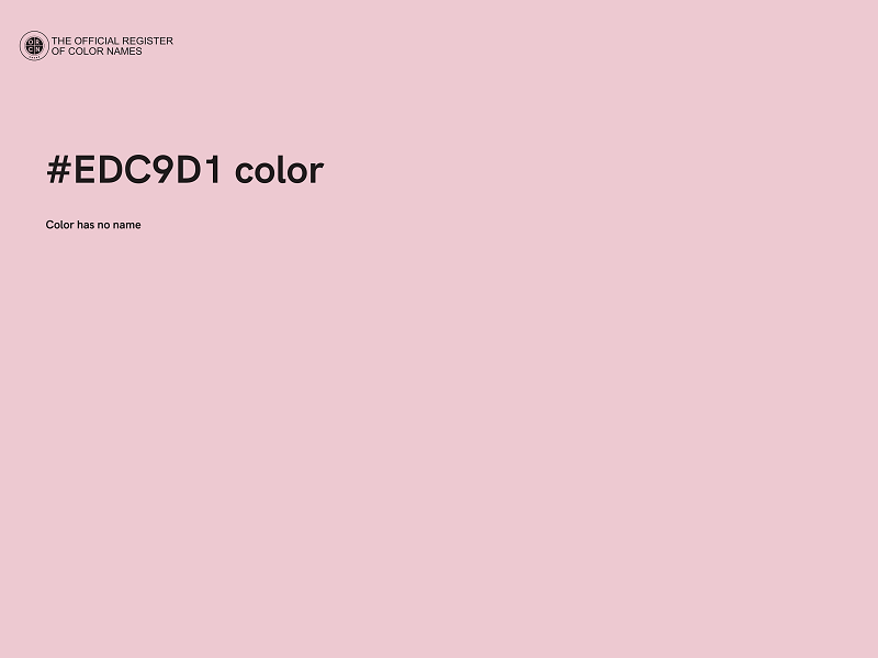 #EDC9D1 color image