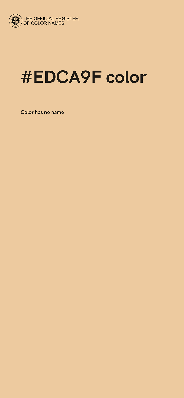 #EDCA9F color image