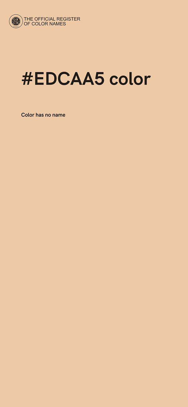 #EDCAA5 color image