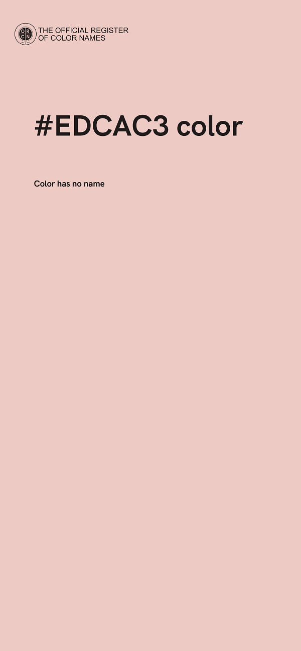 #EDCAC3 color image