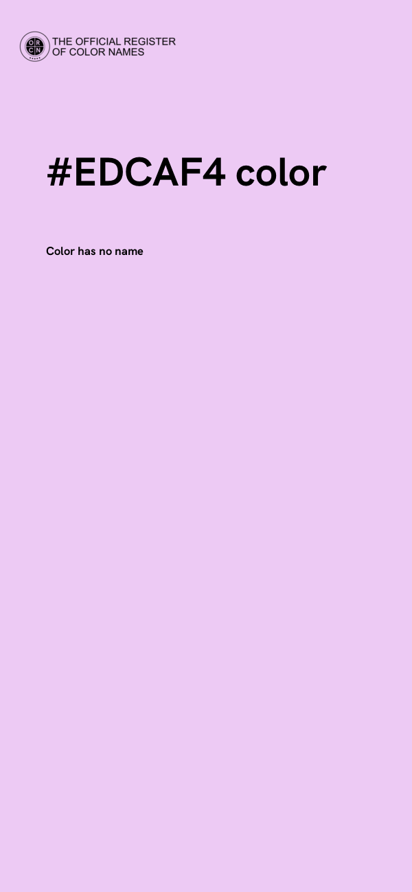 #EDCAF4 color image