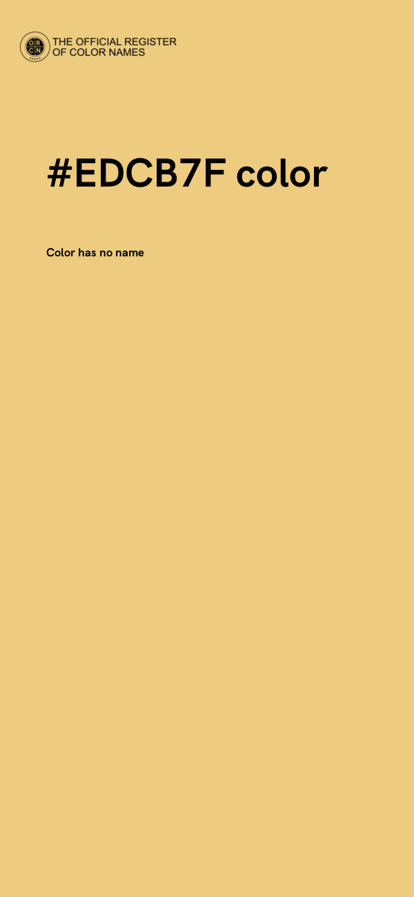 #EDCB7F color image