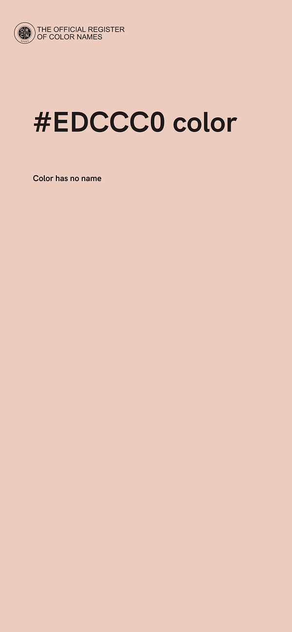 #EDCCC0 color image