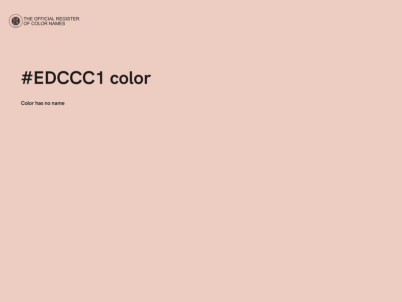 #EDCCC1 color image