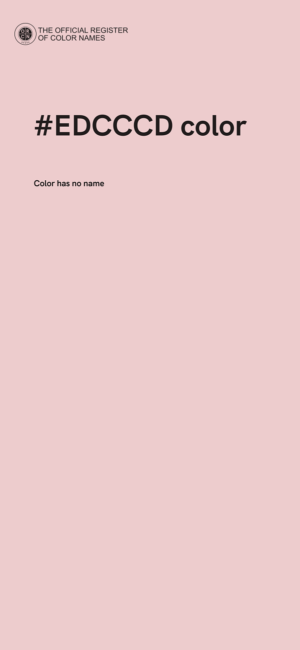 #EDCCCD color image