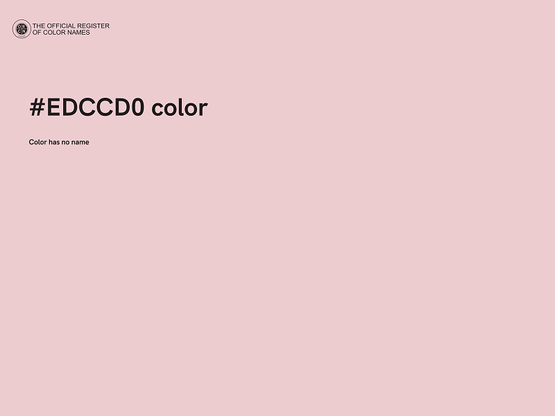 #EDCCD0 color image