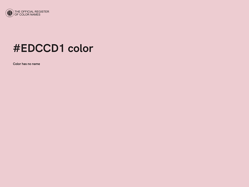 #EDCCD1 color image