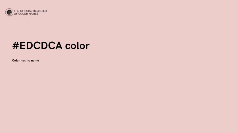 #EDCDCA color image