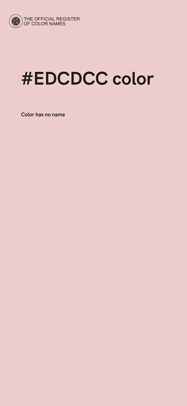 #EDCDCC color image