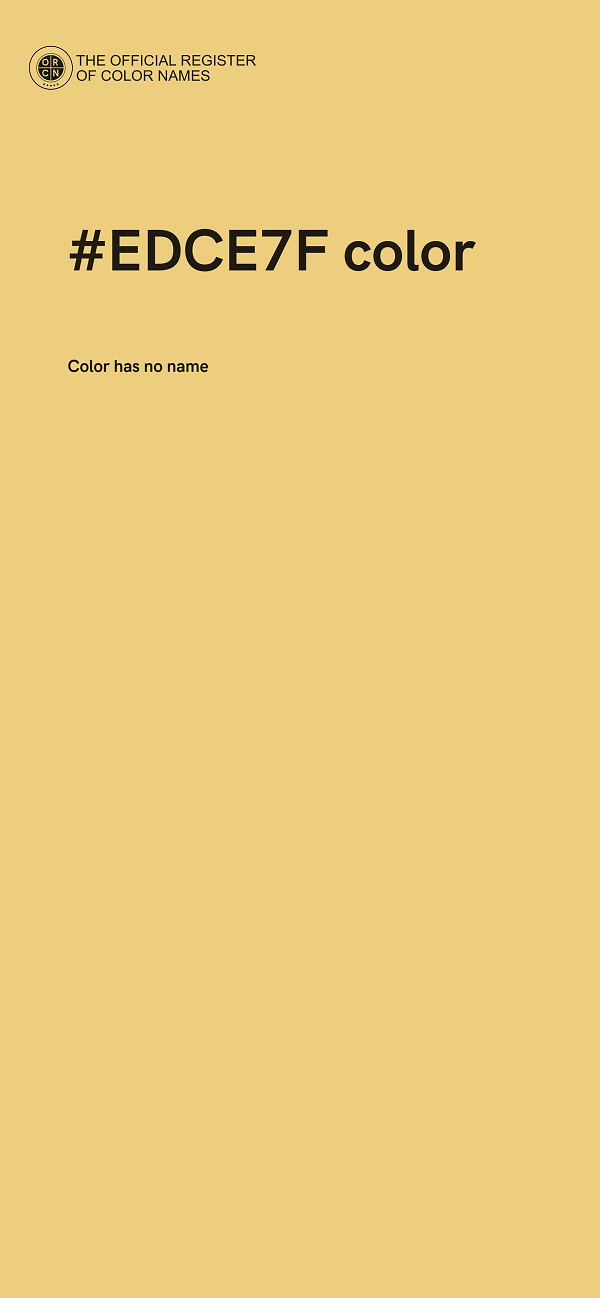 #EDCE7F color image