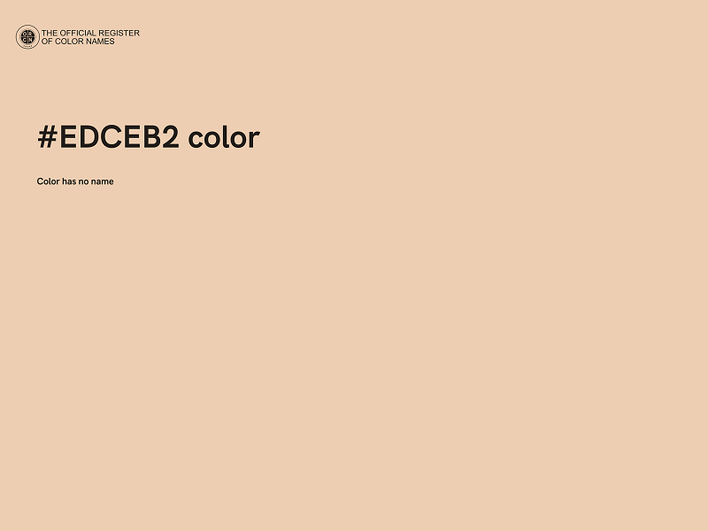#EDCEB2 color image