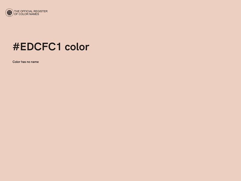 #EDCFC1 color image