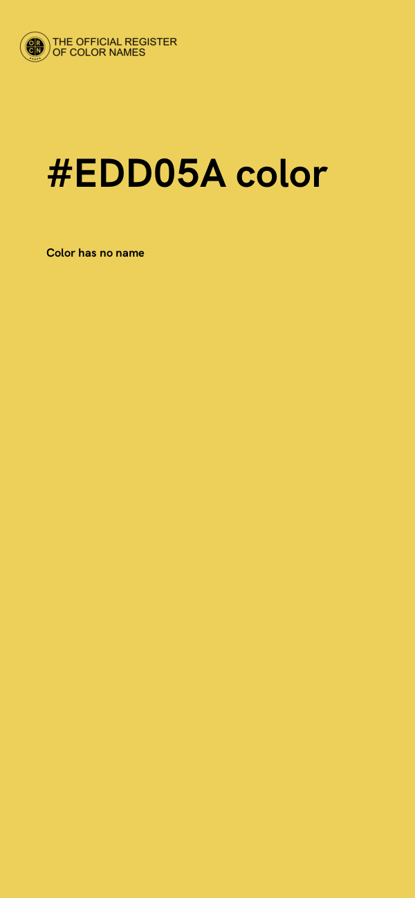 #EDD05A color image