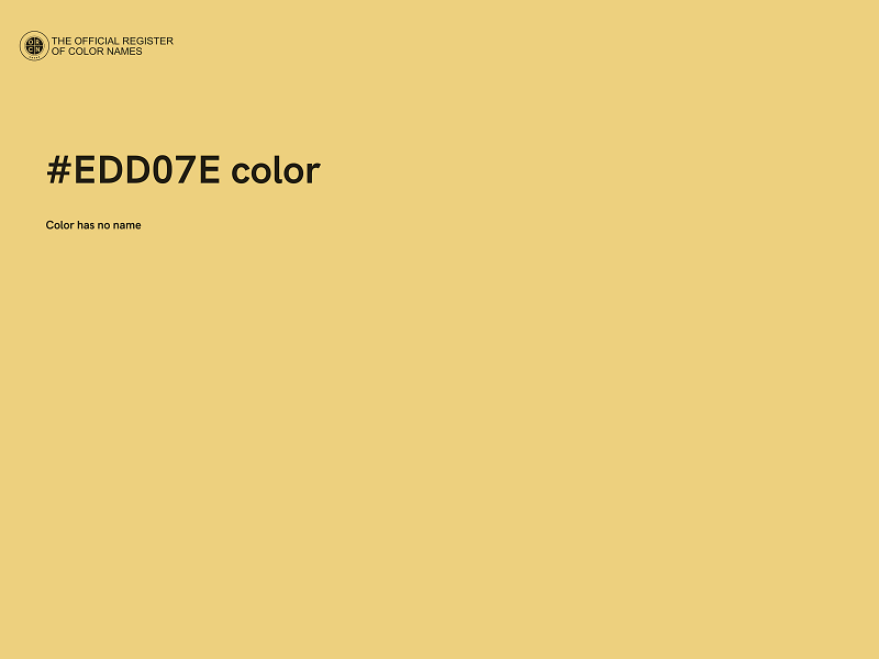 #EDD07E color image
