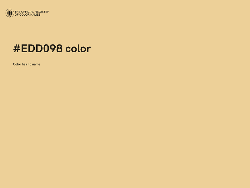 #EDD098 color image
