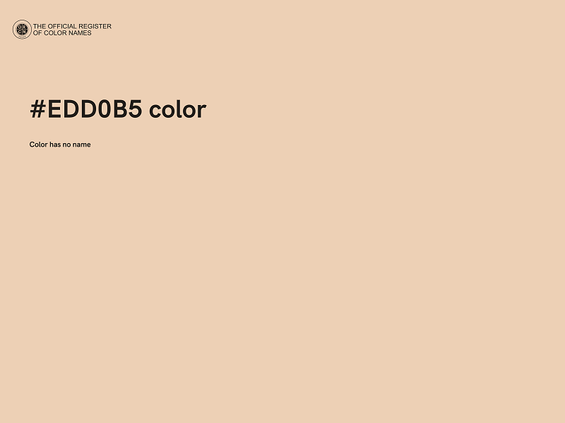 #EDD0B5 color image