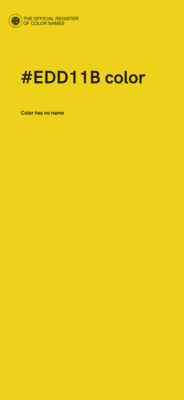 #EDD11B color image