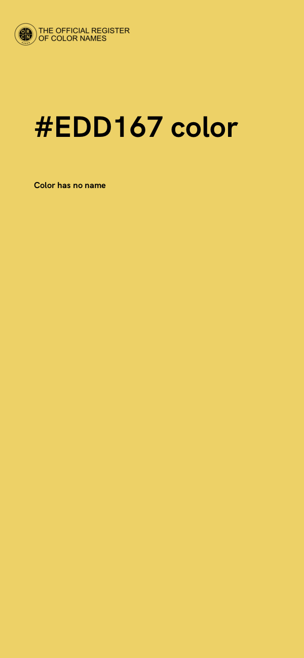 #EDD167 color image