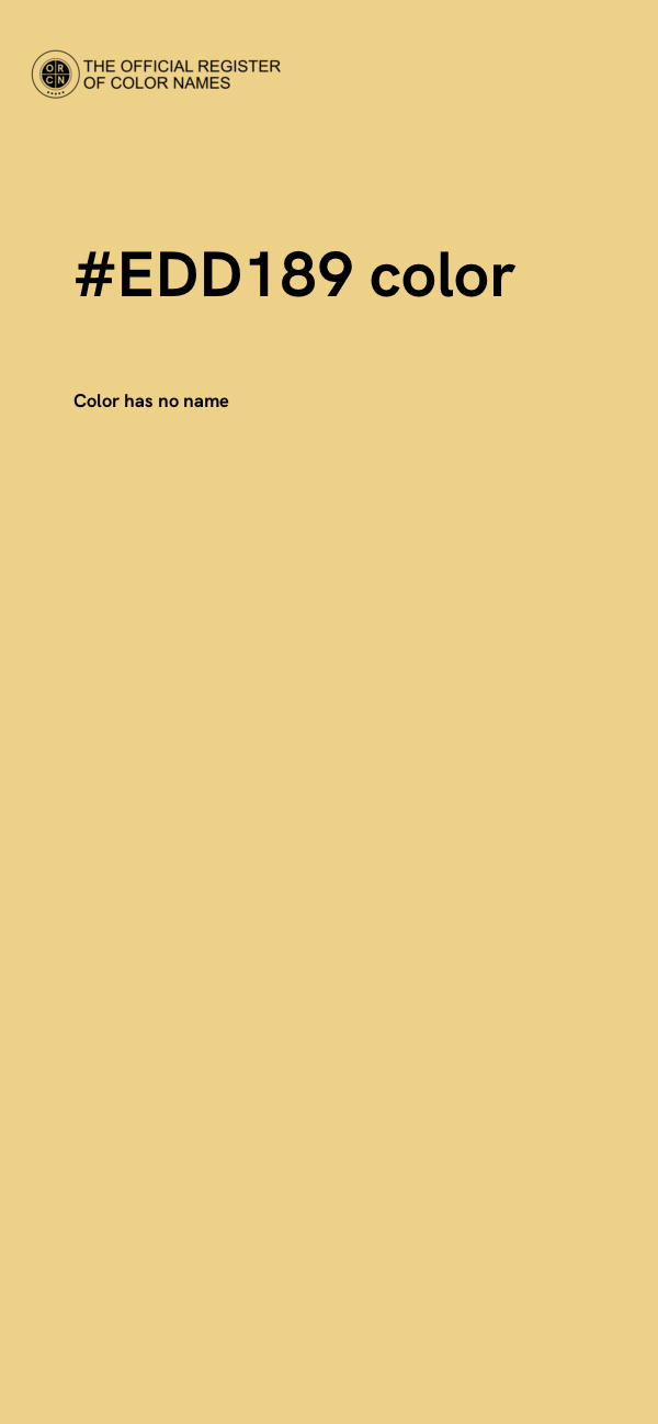 #EDD189 color image