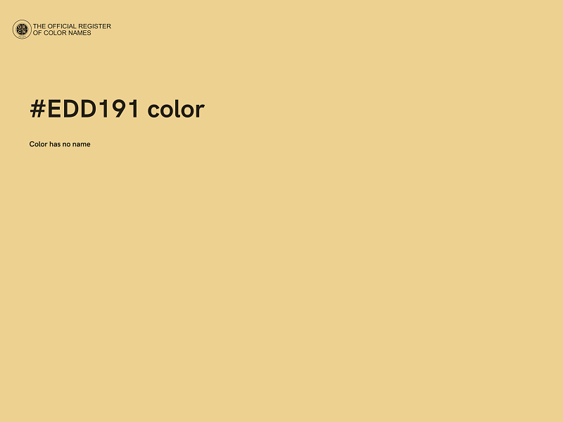 #EDD191 color image