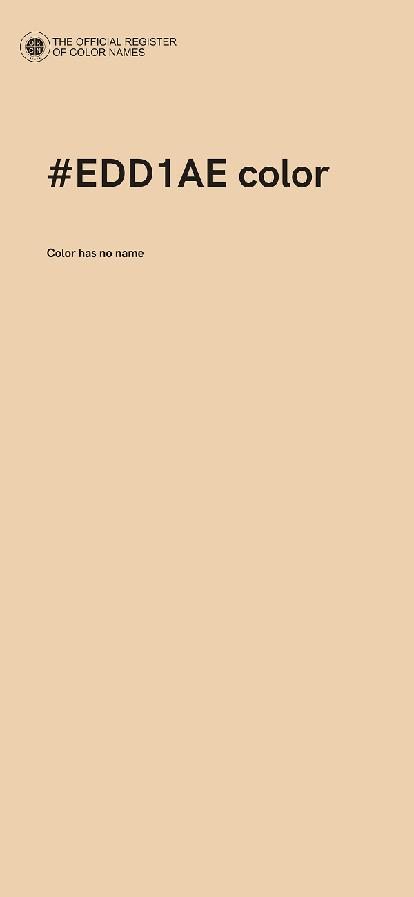 #EDD1AE color image
