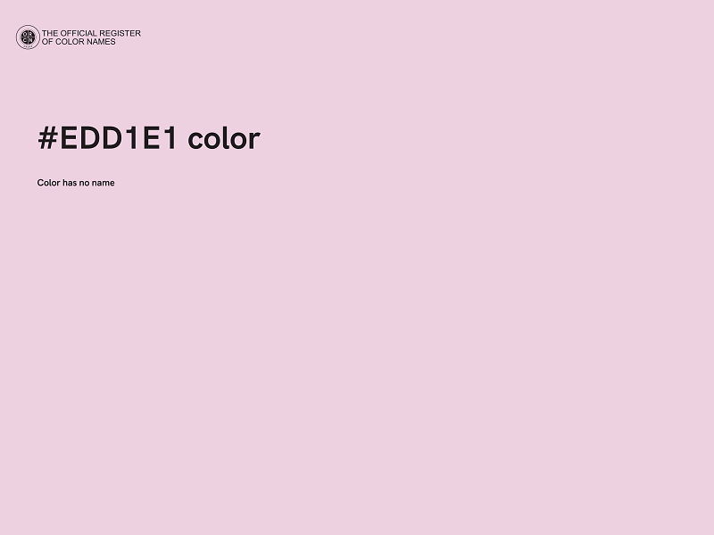 #EDD1E1 color image