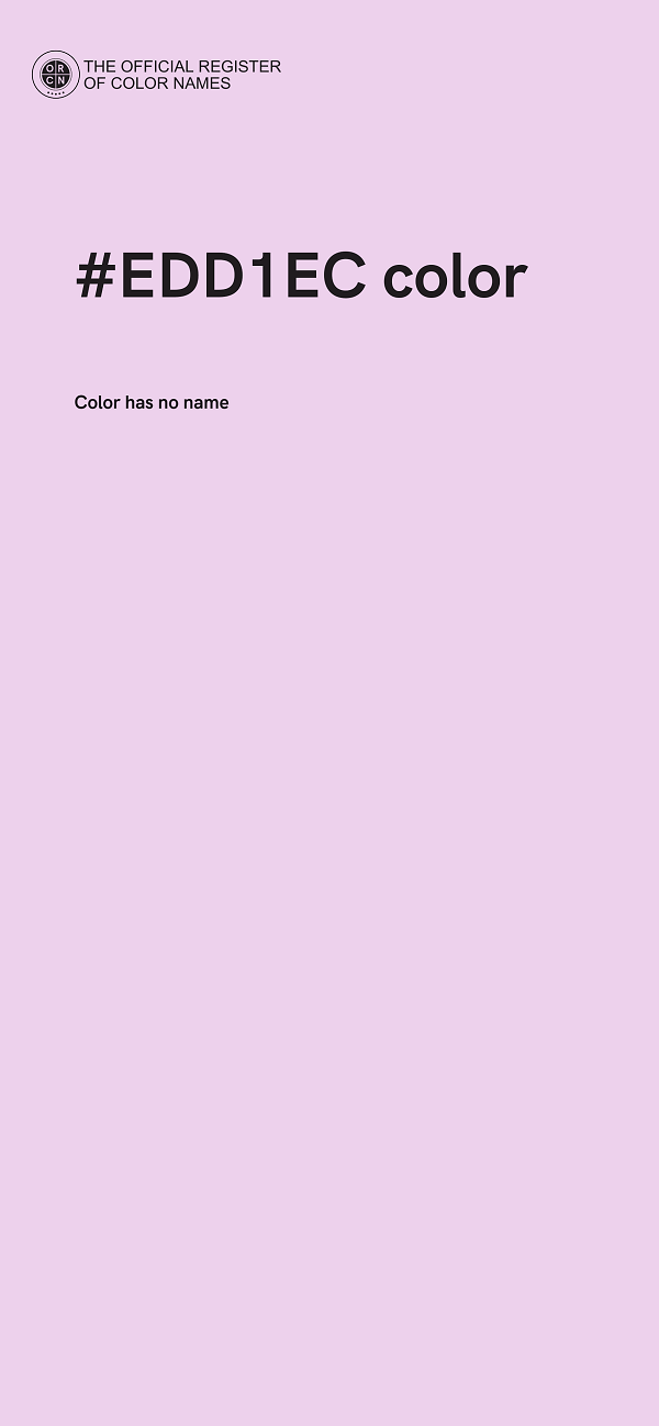 #EDD1EC color image