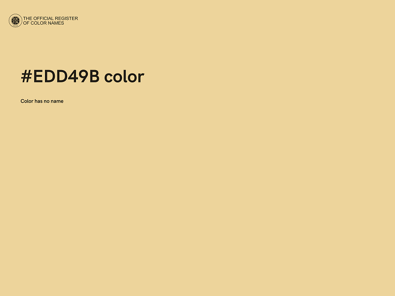 #EDD49B color image