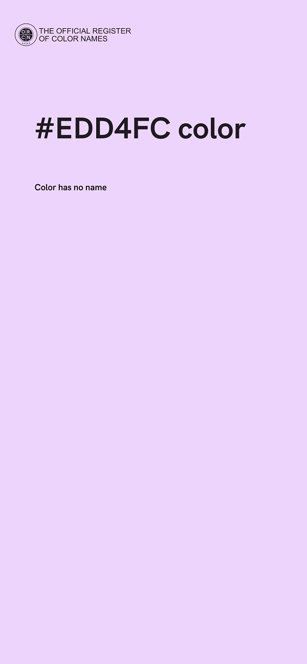 #EDD4FC color image