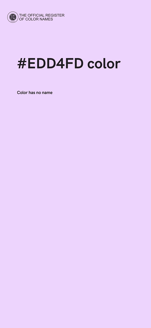 #EDD4FD color image