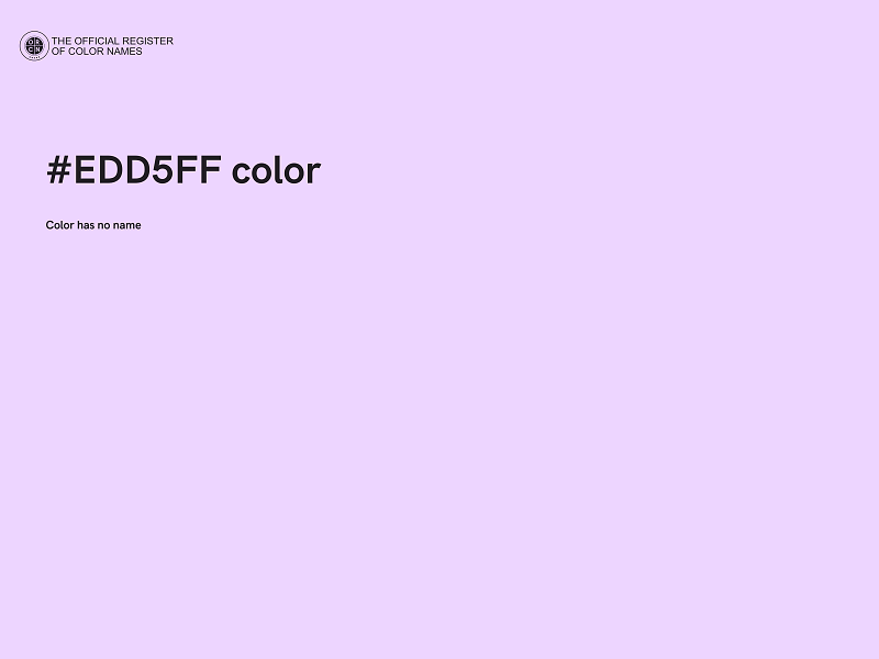 #EDD5FF color image