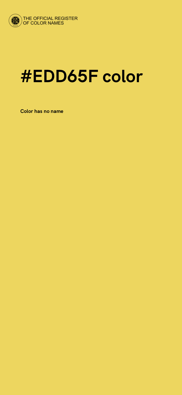 #EDD65F color image
